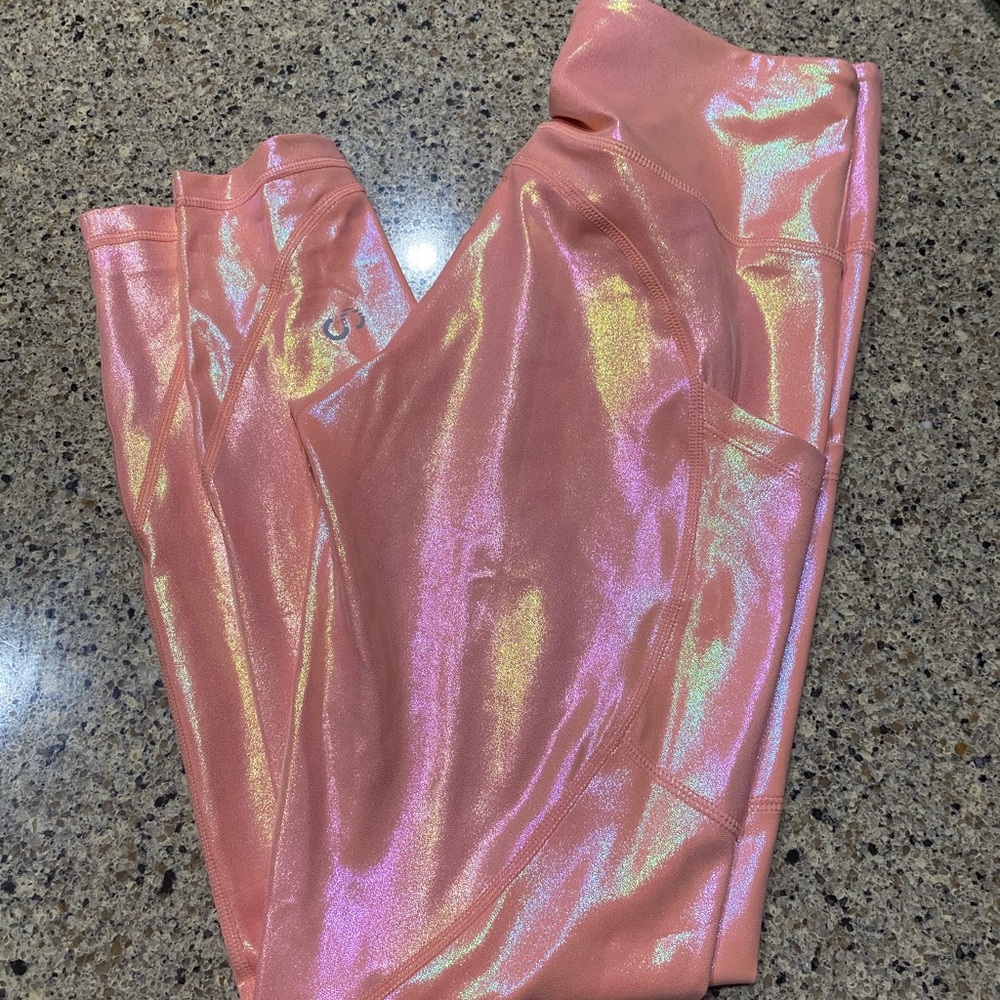 Shimmer workout leggings